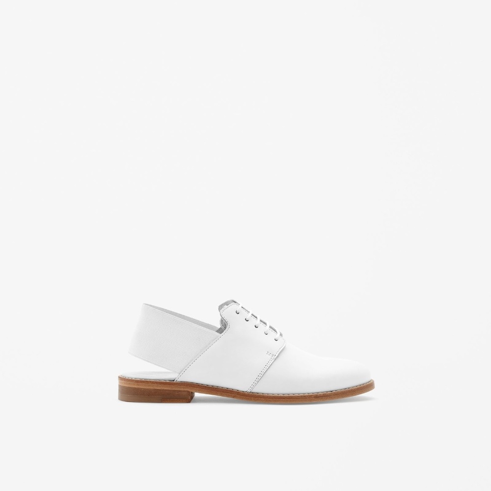 COS White Oxford Shoes with Elastic Back  EU 40